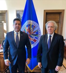 TAM-165-2021.-Sostiene Gobernador de Tamaulipas reunión de trabajo con el Secretario General de la OEA