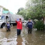 Erasmo González coordina apoyos, alimentos y bombeo para familias afectadas por lluvias en Ciudad Madero