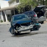 Ignora señal de alto y provoca fuerte choque contra Jeep que derriba poste en Ciudad Victoria