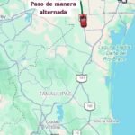 Habilitan paso alternado para vehículos ligeros y pesados en carretera Reynosa-San Fernando tras afectaciones por lluvias