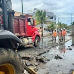 COMAPA Sur instala 40 metros de tubería para rehabilitar drenaje en la colonia Unidad Nacional de Ciudad Madero