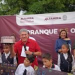 Altamira invierte 9.7 millones de pesos en pavimentación con concreto hidráulico en el sector Laguna de la Puerta