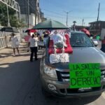 Sin medicamentos ni insumos, el personal de salud cumple dos días de protestas en el sur de Tamaulipas