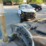 Fuerte choque en Ciudad Victoria deja cuantiosos daños materiales en cruce de calles 21 y Sonora; descartan lesionados hasta ahora