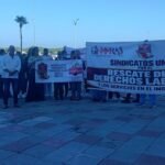 Sindicatos de Salud protestan en Ciudad Victoria y exigen igualdad laboral, prestaciones completas y respeto a sus derechos laborales