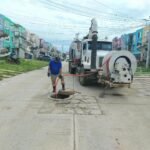 COMAPA Altamira desazolva drenaje en Los Obeliscos y Adolfo López Mateos para prevenir taponamientos