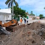 COMAPA SUR renueva drenaje sanitario en Ciudad Madero; obra registra 70 metros de avance en colonia Unidad Nacional