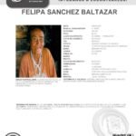 Publican ficha de búsqueda de Felipa Sánchez, adulta mayor desaparecida en Altamira